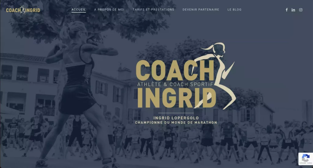 Site web pour coach sportif à Grasse – création par l’agence Bleupetrole. - Mandelieu - Cannes - Nice - SEO