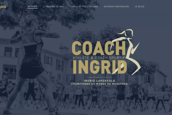 Site web pour coach sportif à Grasse – création par l’agence Bleupetrole. - Mandelieu - Cannes - Nice - SEO