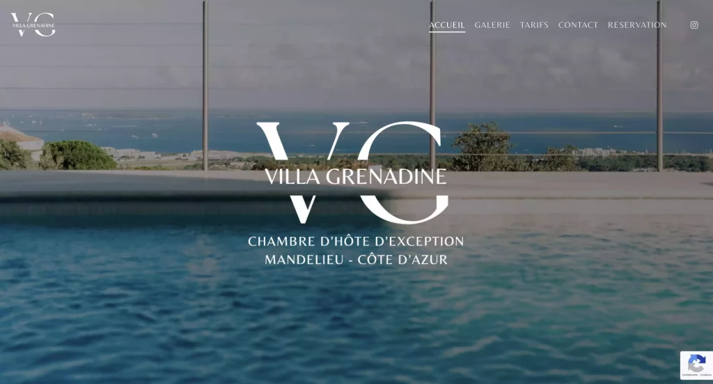 Création Site web haut de gamme pour maison d’hôtes à Mandelieu – Bleupetrole communication - Mandelieu - Cannes - Nice - SEO