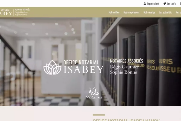 Création de site internet Notaires associés